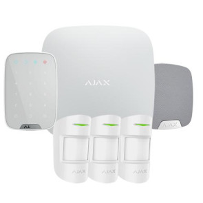 kit alarme AJAX 3x DETECTEURS + SIRENE INTERIEURE + CLAVIER