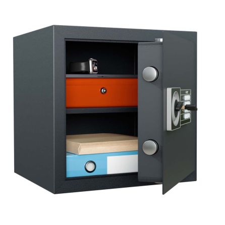 Coffre fort de sécurité HES 50 Serrure Electronique + clé d'ugence