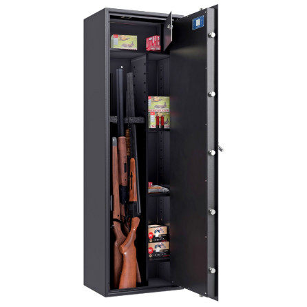 Armoire forte pour 6 ARMES WT5006N1 HARTMANN TRESORE - Coffre ouvert